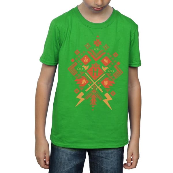 Harry Potter Boys Christmas Fair Isle T-Shirt