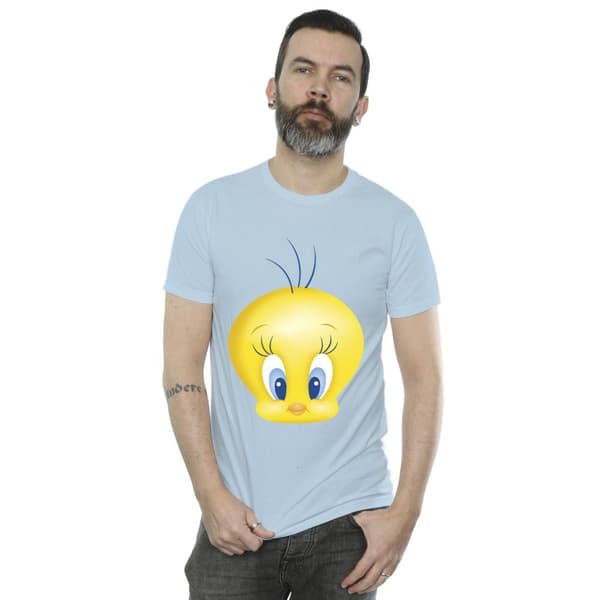 Looney Tunes Mens Tweety Face T-Shirt
