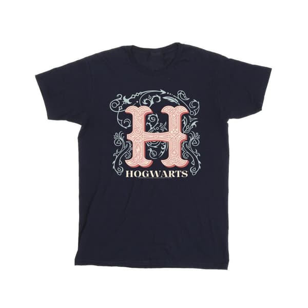 Harry Potter T-shirt i bomull med blommor H för flickor