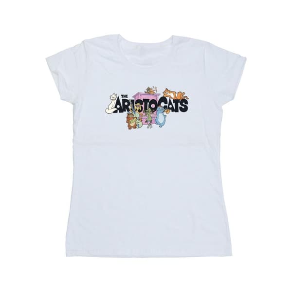 Disney Womens/Ladies Aristocats Logo Cotton T-Shirt