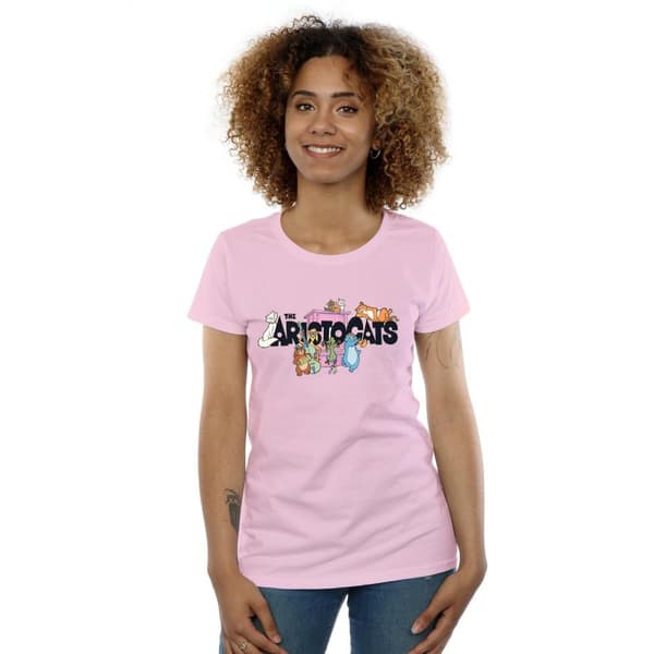 Disney Womens/Ladies Aristocats Logo Cotton T-Shirt