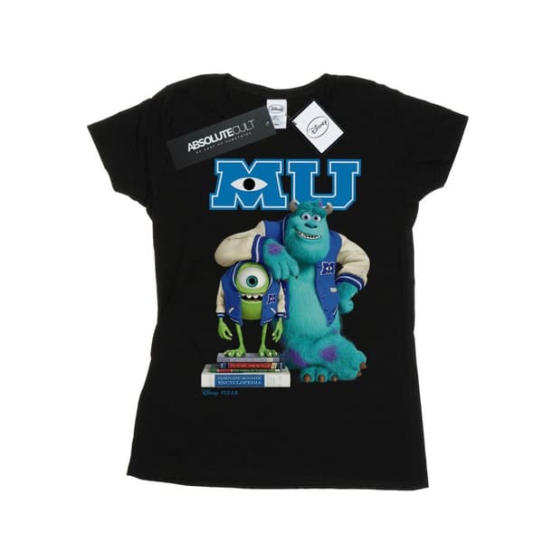 Disney Womens/Ladies Monsters University Poster Cotton T-Shirt