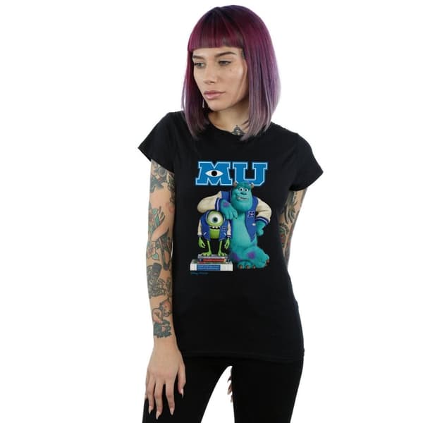 Disney Womens/Ladies Monsters University Poster Cotton T-Shirt