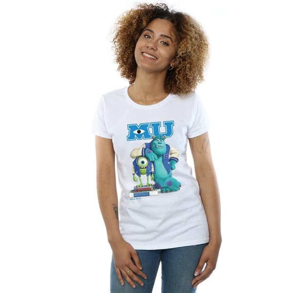 Disney Womens/Ladies Monsters University Poster Cotton T-Shirt