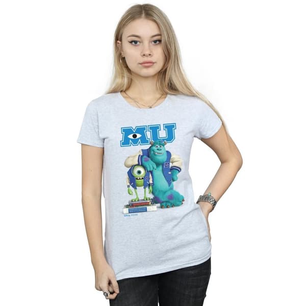 Disney Womens/Ladies Monsters University Poster Cotton T-Shirt