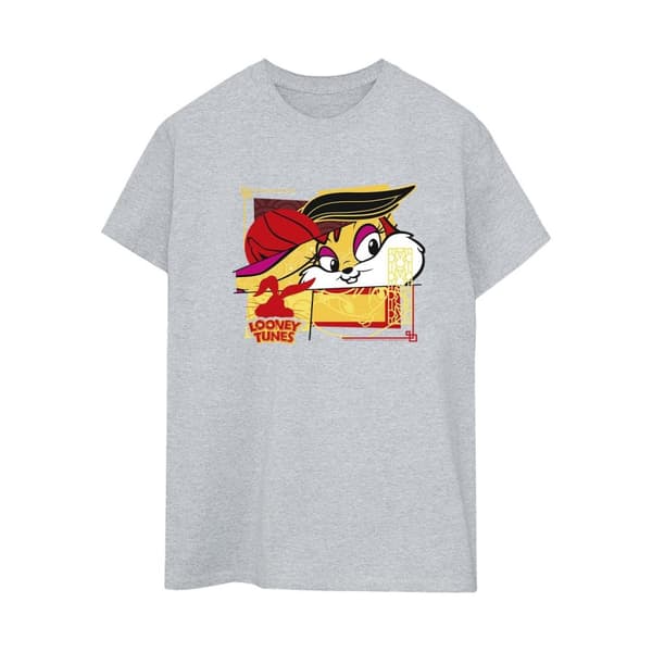 Looney Tunes Dam/Tjej Lola Rabbit Nyår Boyfriend T-shirt i bomull
