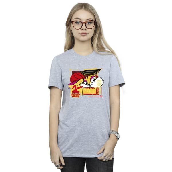 Looney Tunes Dam/Tjej Lola Rabbit Nyår Boyfriend T-shirt i bomull