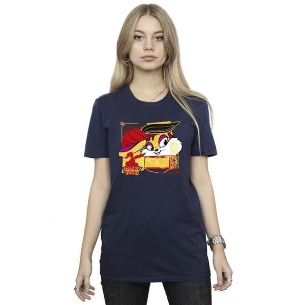 Looney Tunes Dam/Tjej Lola Rabbit Nyår Boyfriend T-shirt i bomull