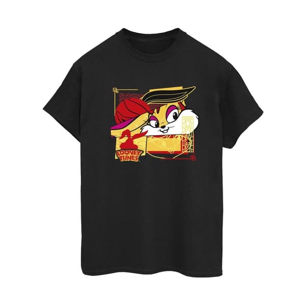 Looney Tunes Dam/Tjej Lola Rabbit Nyår Boyfriend T-shirt i bomull