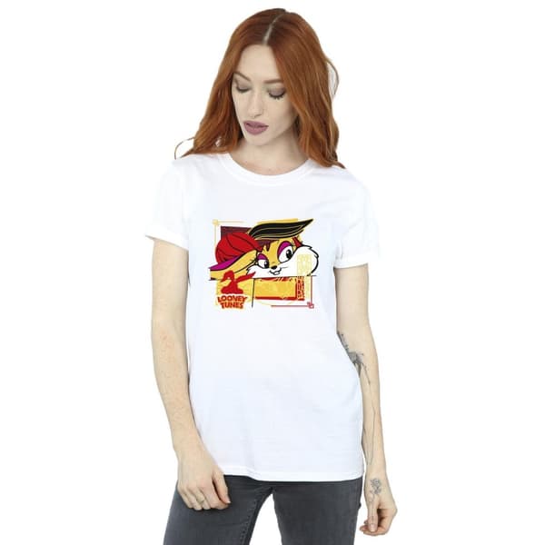 Looney Tunes Womens/Ladies Lola Rabbit New Year Cotton Boyfriend T-Shirt
