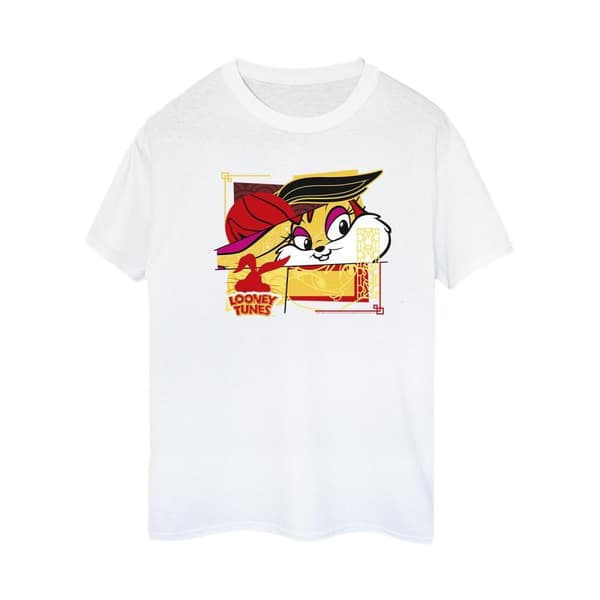 Looney Tunes Womens/Ladies Lola Rabbit New Year Cotton Boyfriend T-Shirt