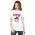 Miniatyrbild 2 av 3: Looney Tunes Lola - Fotbollsmästare - Boyfriend-t-shirt i bomull för damer/damer