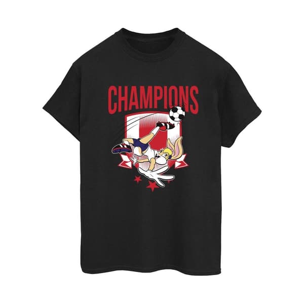 Looney Tunes Lola - Fotbollsmästare - Boyfriend-t-shirt i bomull för damer/damer