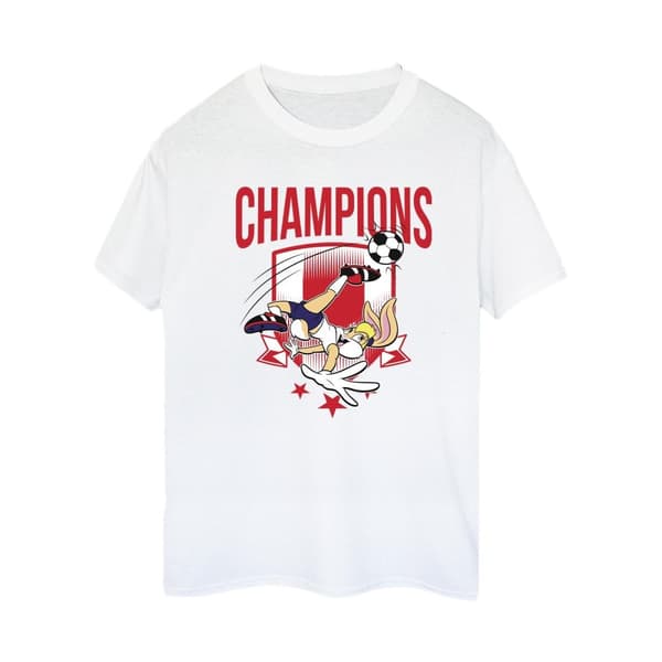 Looney Tunes Lola - Fotbollsmästare - Boyfriend-t-shirt i bomull för damer/damer