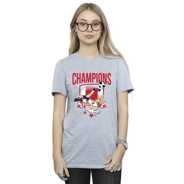 Looney Tunes Lola - Fotbollsmästare - Boyfriend-t-shirt i bomull för damer/damer