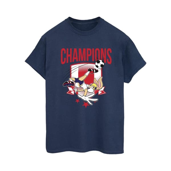 Looney Tunes Lola - Fotbollsmästare - Boyfriend-t-shirt i bomull för damer/damer