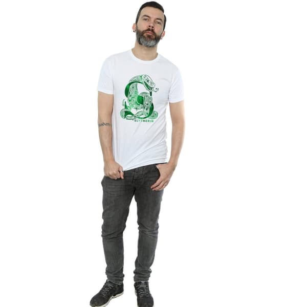 Harry Potter Mens Slytherin Snake T-Shirt