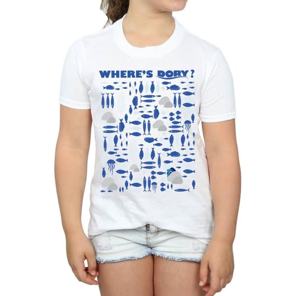 Disney Girls Finding Dory Where´s Dory? Cotton T-Shirt