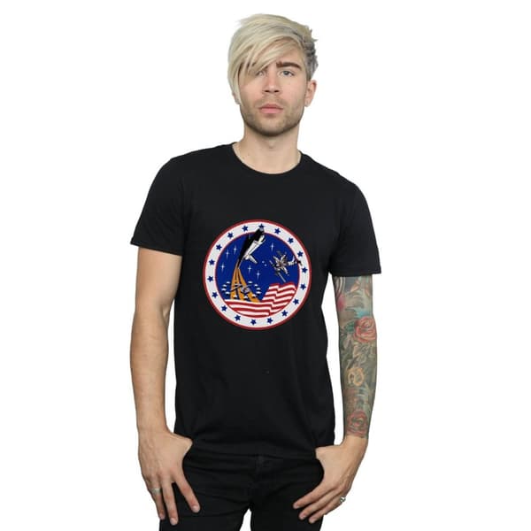 NASA Mens Classic Rocket 76 T-Shirt