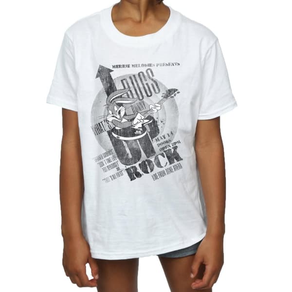 Looney Tunes Girls Bugs Bunny What´s Up Rock Cotton T-Shirt