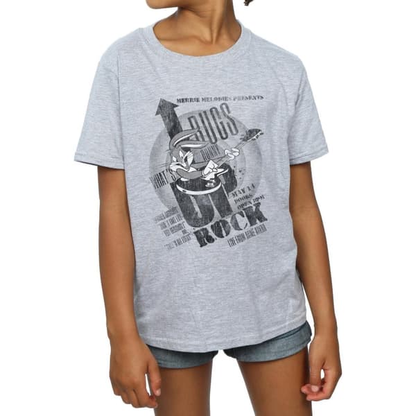 Looney Tunes Girls Bugs Bunny What´s Up Rock Cotton T-Shirt