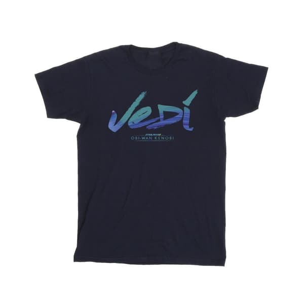 Star Wars Mens Obi-Wan Kenobi Jedi Painted Font T-Shirt
