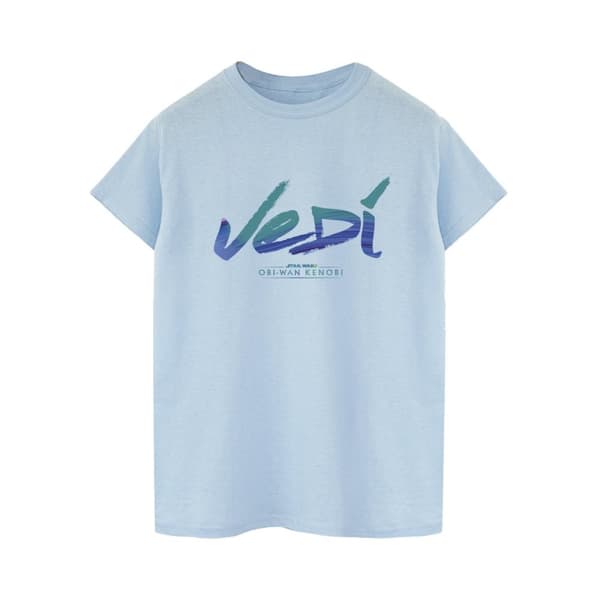Star Wars Mens Obi-Wan Kenobi Jedi Painted Font T-Shirt