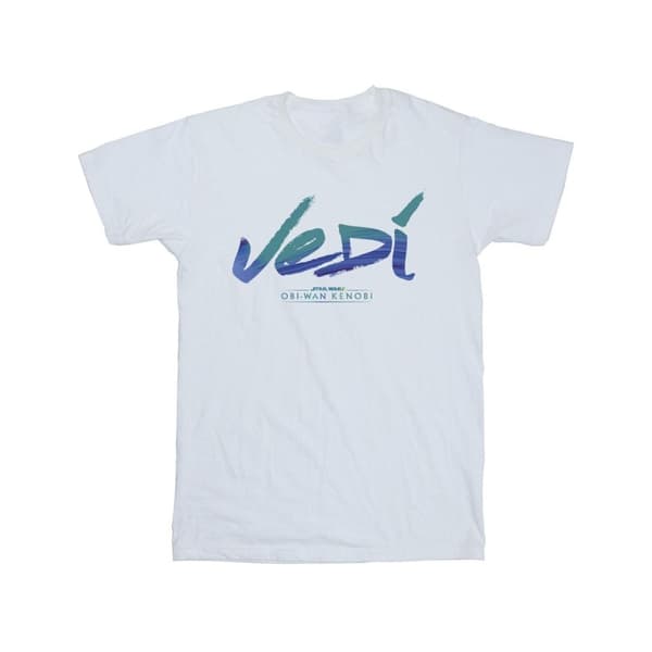 Star Wars Mens Obi-Wan Kenobi Jedi Painted Font T-Shirt