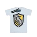 Miniatyrbillede 1 af 5: Harry Potter Girls Hufflepuff Crest Flat Cotton T-Shirt