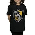 Miniatyrbillede 3 af 5: Harry Potter Girls Hufflepuff Crest Flat Cotton T-Shirt