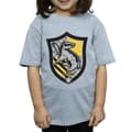 Miniatyrbillede 3 af 5: Harry Potter Girls Hufflepuff Crest Flat Cotton T-Shirt