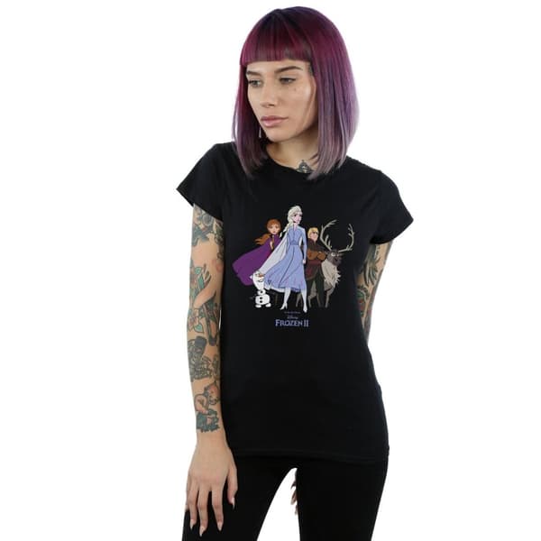 Disney Dam/dam Frozen 2 Group T-shirt i bomull