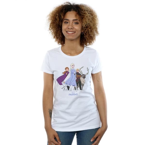 Disney Dam/dam Frozen 2 Group T-shirt i bomull