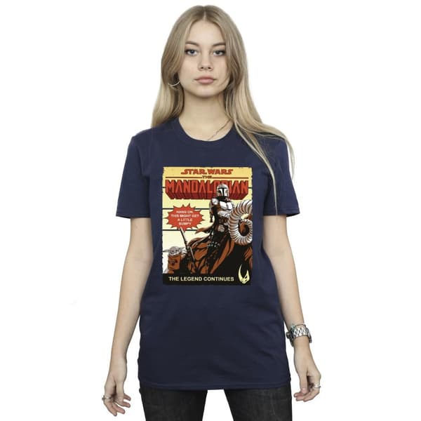 Star Wars The Mandalorian Dam/dam Bumpy Ride - Boyfriend-t-shirt i bomull
