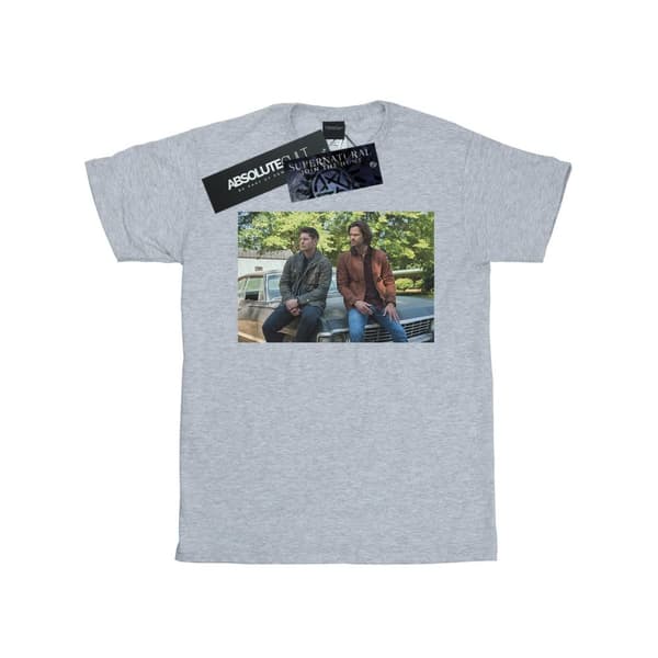 Supernatural Womens/Ladies Impala Brothers Cotton Boyfriend T-Shirt