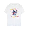 Miniatyrbild 1 av 3: Disney Dam/Lillo & Stitch Merry Rainbow Boyfriend T-shirt i bomull