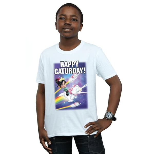 Disney Boys Wreck It Ralph Happy Caturday T-Shirt