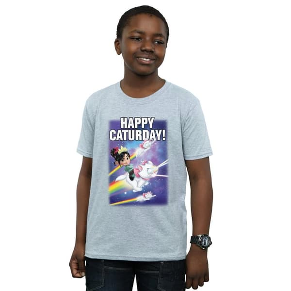 Disney Boys Wreck It Ralph Happy Caturday T-Shirt