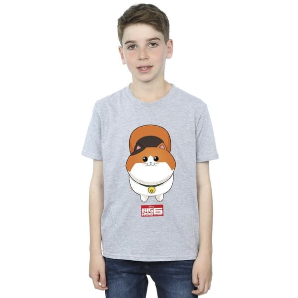 Disney Pojkar Big Hero 6 Baymax Kitten Face T-shirt