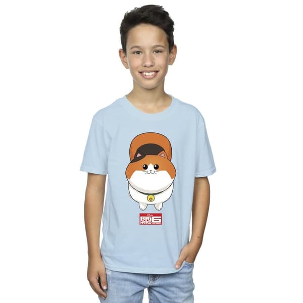 Disney Boys Big Hero 6 Baymax Kitten Face T-Shirt