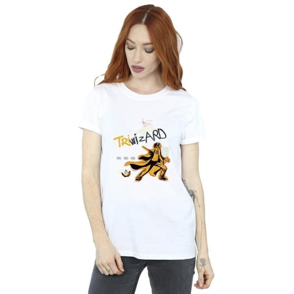 Harry Potter Womens/Ladies Triwizard Poster Cotton Boyfriend T-Shirt