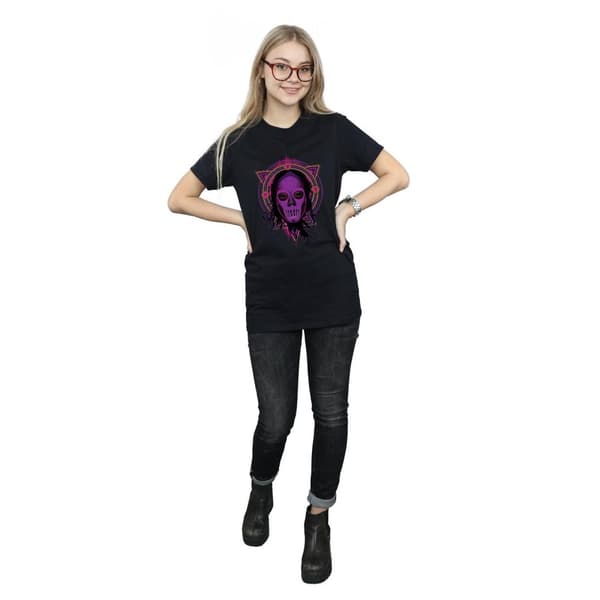 Harry Potter Womens/Ladies Neon Death Eater Cotton Boyfriend T-Shirt