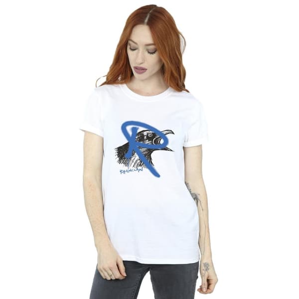 Harry Potter Womens/Ladies Ravenclaw Pop Spray Cotton Boyfriend T-Shirt