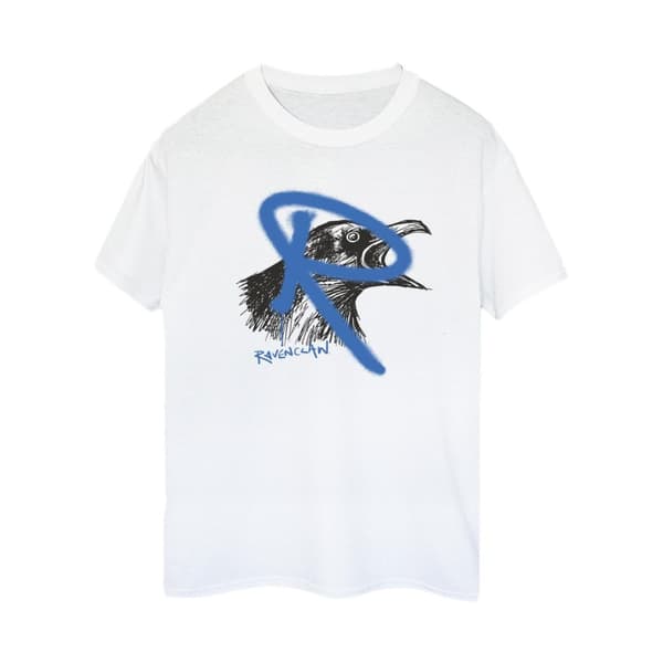 Harry Potter Womens/Ladies Ravenclaw Pop Spray Cotton Boyfriend T-Shirt