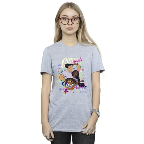Disney Womens/Ladies Encanto Sister Goals Cotton Boyfriend T-Shirt