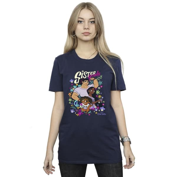 Disney Womens/Ladies Encanto Sister Goals Cotton Boyfriend T-Shirt