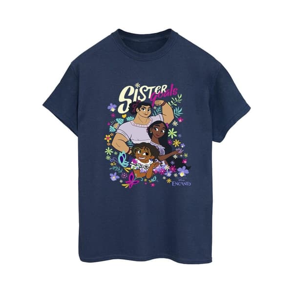 Disney Womens/Ladies Encanto Sister Goals Cotton Boyfriend T-Shirt