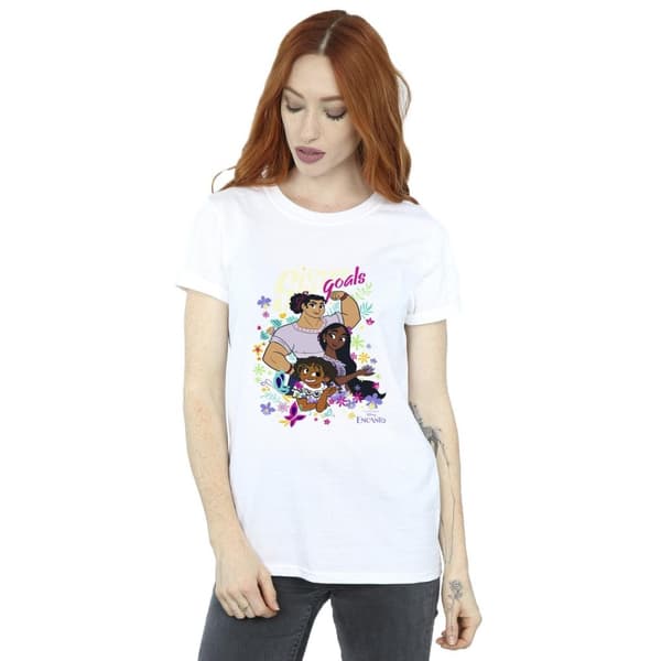 Disney Womens/Ladies Encanto Sister Goals Cotton Boyfriend T-Shirt