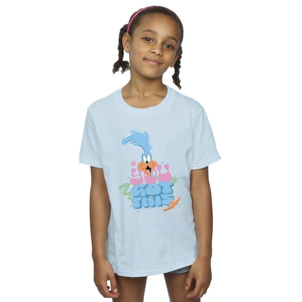 Looney Tunes Roadrunner You Got This - T-shirt i bomull för flickor