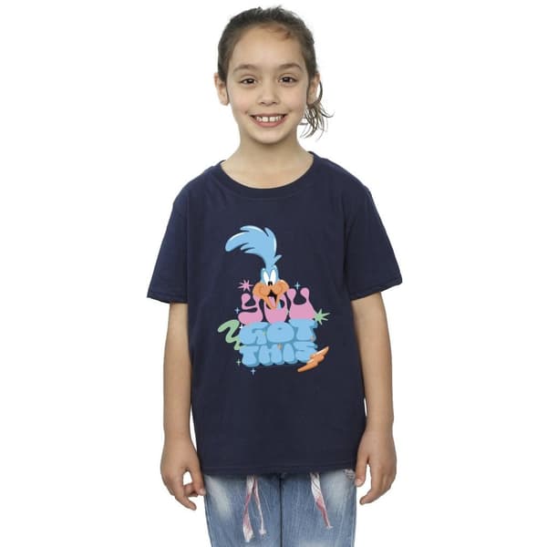 Looney Tunes Roadrunner You Got This - T-shirt i bomull för flickor